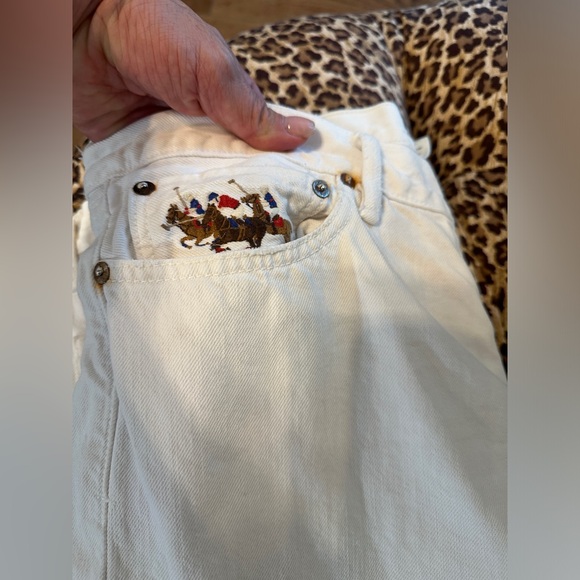 Polo Ralph Lauren Triple Threat White Pants Jeans 36x32 - Picture 2 of 6